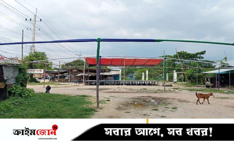 ফাঁকা পড়ে আছে বিএনপির মঞ্চ, দুই পক্ষের সংঘর্ষের ঘটনায় মামলা