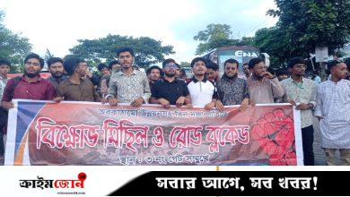 মহাসড়ক অবরোধ ববি শিক্ষার্থীদের, দুর্ভোগে যাত্রীরা