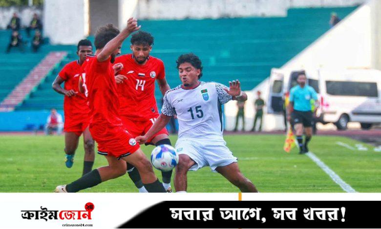 শেষ মিনিটের গোলে স্বপ্নভঙ্গ বাংলাদেশের